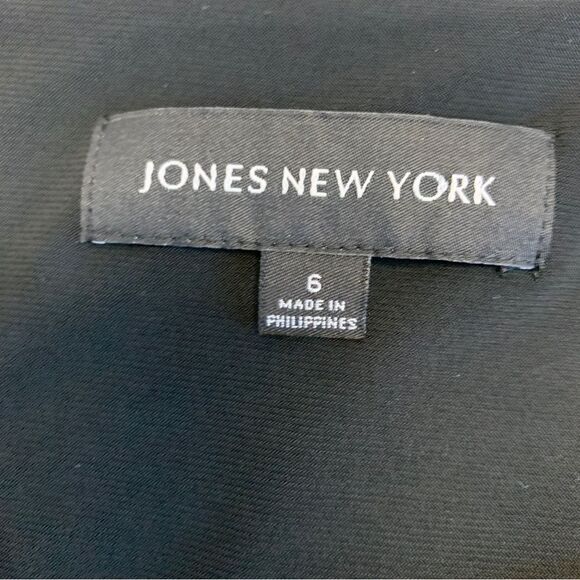 𝅺JONES New York green snake print long sleeve midi dress Sz 6 stretchy - Picture 7 of 11